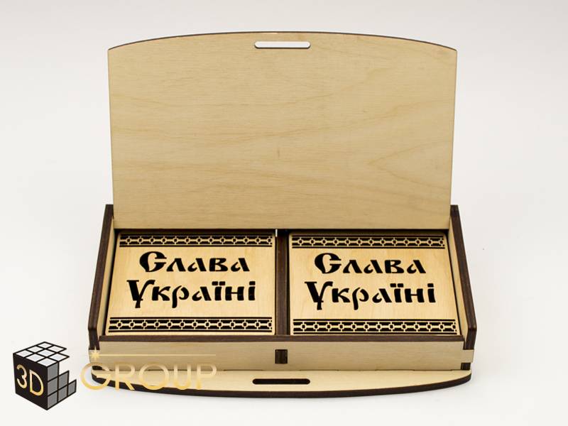 Набор подставок под стаканы «Слава Украине»